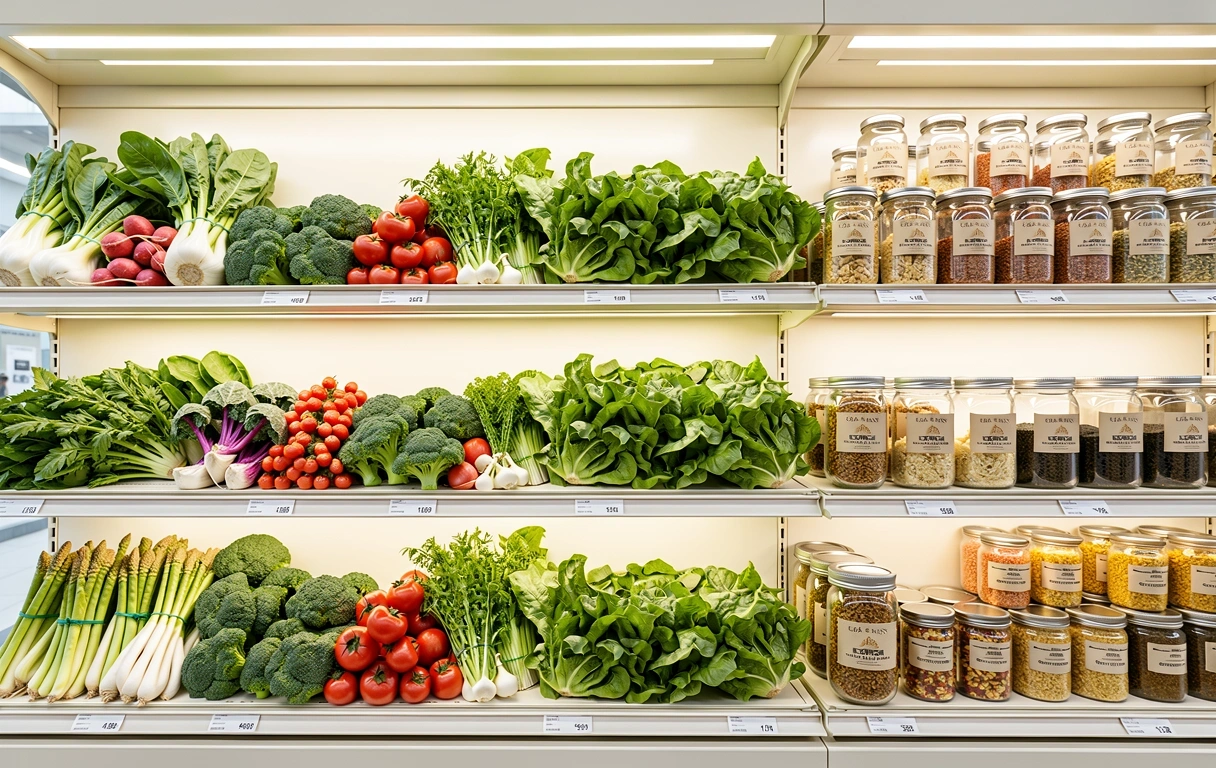 Frisches Gemüse Hintergrund